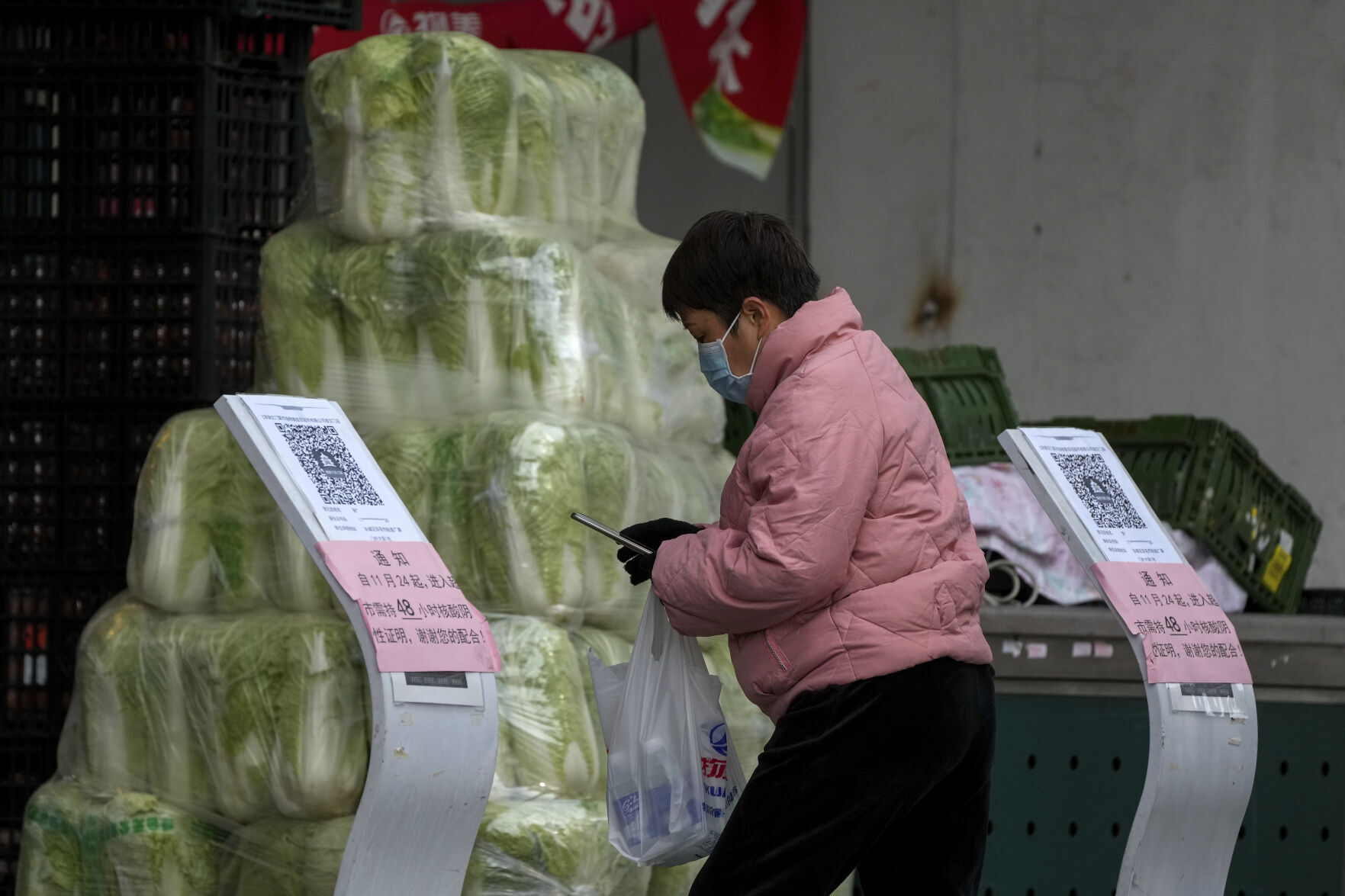 Virus Outbreak China Protest